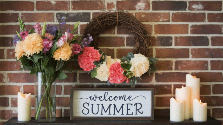 20 Summer Mantel Decorating Ideas: Elevate Your Home Decor This Season
