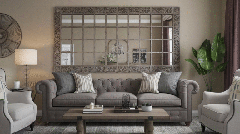 18 Clever & Beautiful Ways To Decorate with Mirrors In Your Living Room
