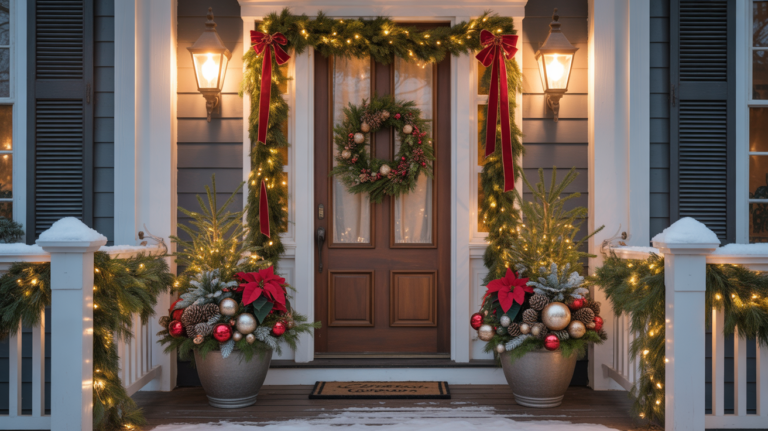 25 Front Porch Christmas Decor Ideas