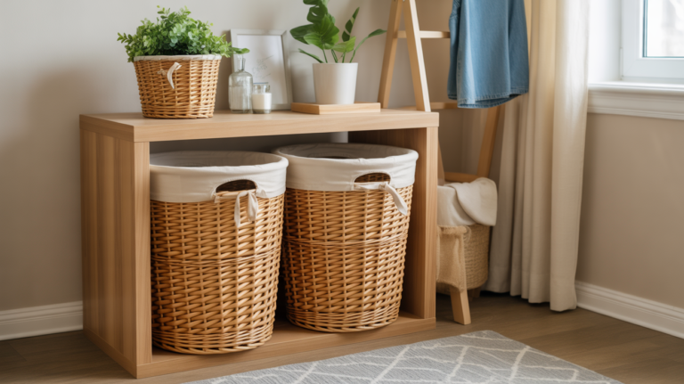 21 Laundry Basket Storage Ideas That Keep Your Laundry Area Clean & Clutter-Free