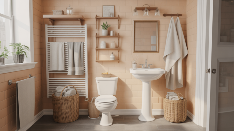 19 Towel Storage Ideas for Small Bathrooms That Save Space & Look Stylish