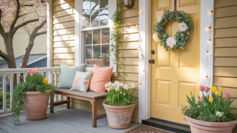 24 Spring Front Porch Decor Ideas That Instantly Boost Curb Appeal