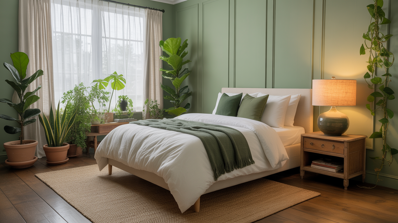 24 Green Bedroom Ideas That Instantly Create a Calm, Nature-Inspired ...