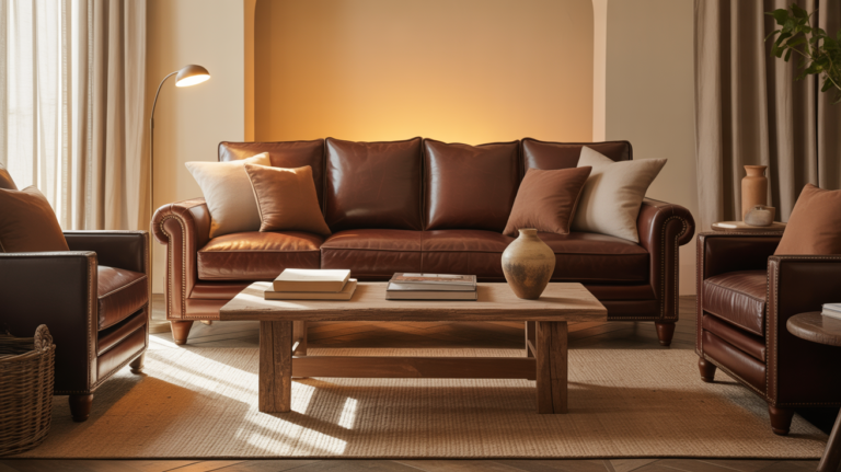 23 Brown Sofa Living Room Ideas That Elevate Warm, Cozy Style