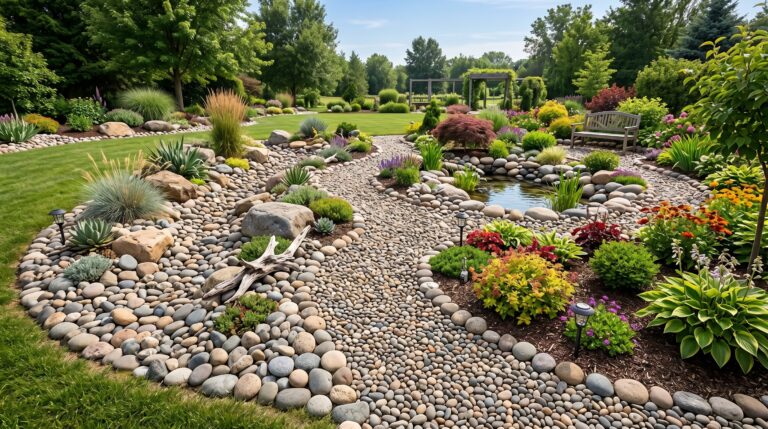 26 River Rock Landscaping Ideas That Will Transform Your Outdoor Space! Stunning Designs