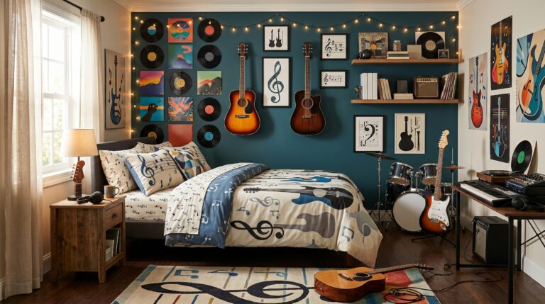 25 Music Themed Bedroom Ideas – Turn Your Space Into Your Own Private Concert: Ultimate Inspiration