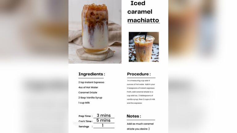 Iced Caramel Macchiato Recipe: Easy, Delicious, and Refreshing Guide